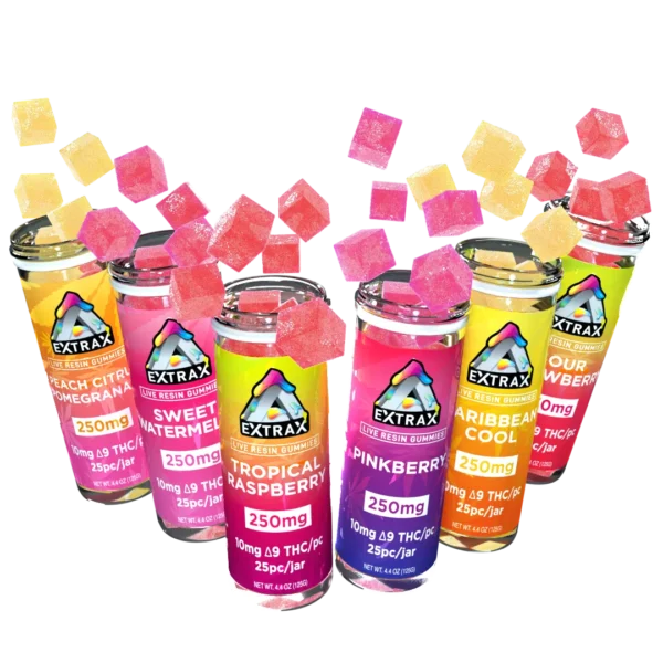 Buy Delta Extrax Live Resin Delta 9 Gummies 250mg Online
