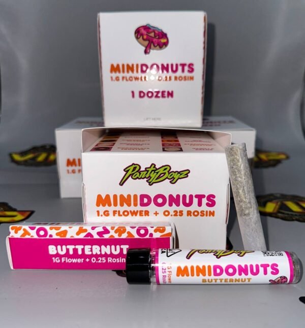 PARTY-BOYZ-mini.jpeg Buy Party Boyz Mini Donuts 1g Rosin Pre-rolls Online